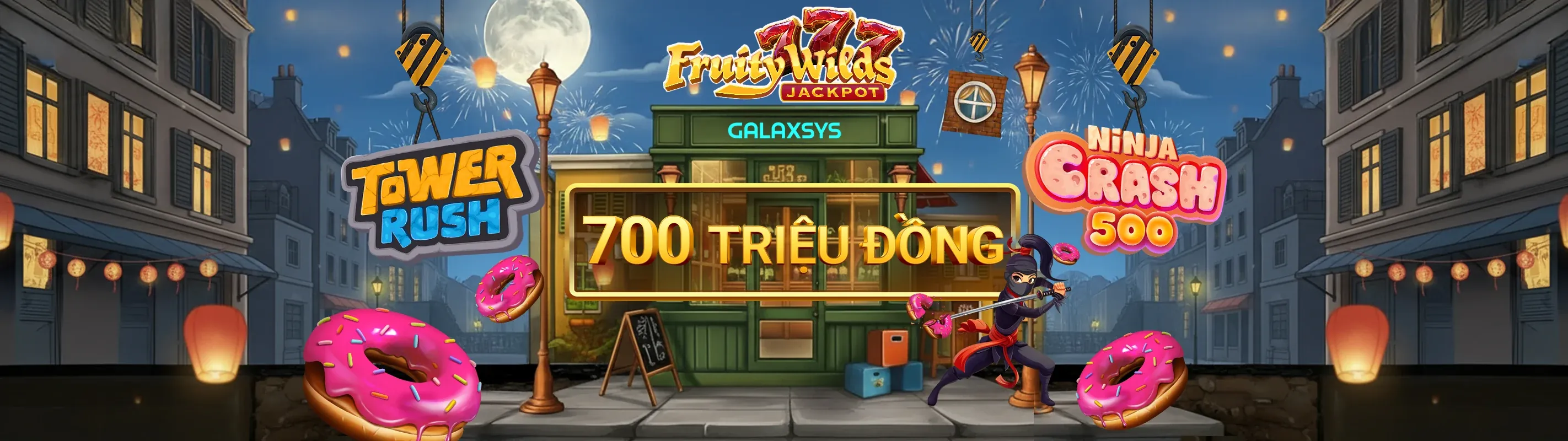 Máy đánh bạc st666 code với tiền vàng và biểu tượng may mắn